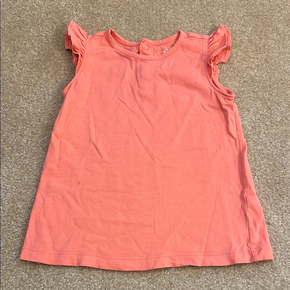 Coral Ruffle Tank- Primary